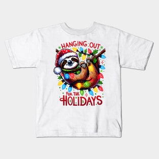 Christmas sloth Kids T-Shirt